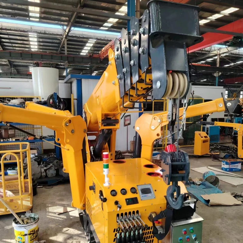 Widely Using Mini Spider Crane Customized 3 ton 5 Ton Spider Grab Crane Narrow Spaces Lifting Platform Spider Crane for Russia