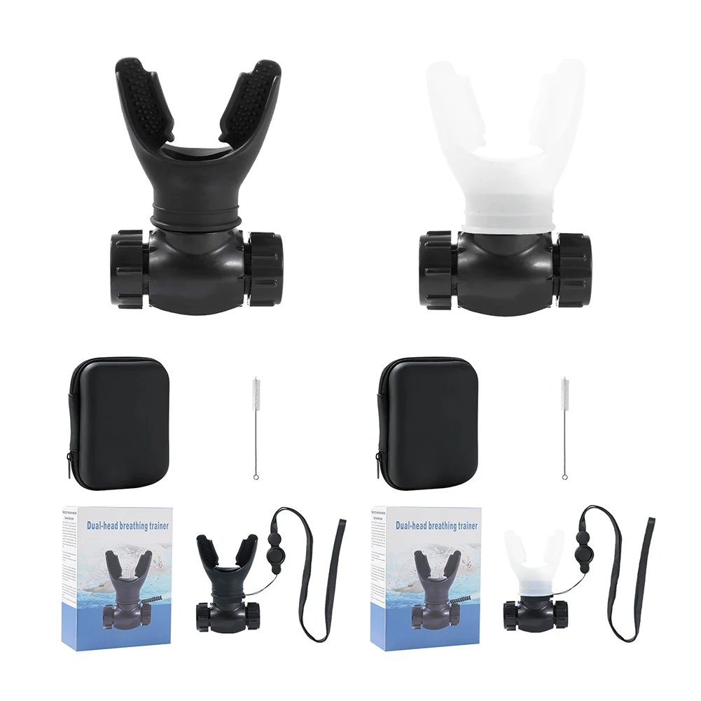 Breathing Trainer Inhale Respiratory Trainer Adjustable Lung Exercise Device Breathe Training Equipment for Cycling Running