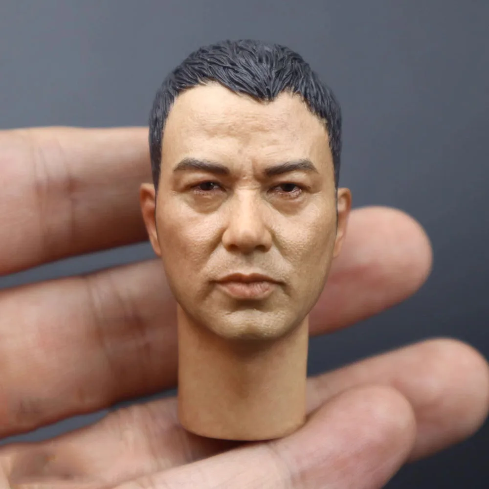 

1/6 Asia Superstar Simon Yam Yam Tat-wah Elderly Poor Earn For Life Version Head Sculpt Carving Fit 12" Action Figure Collect