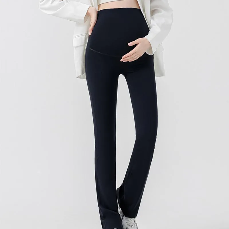 Maternity Leggings for Pregnant Women Yoga Flared High-waisted Trousers Pregnancy Clothes Maternity Yoga Flared Pants