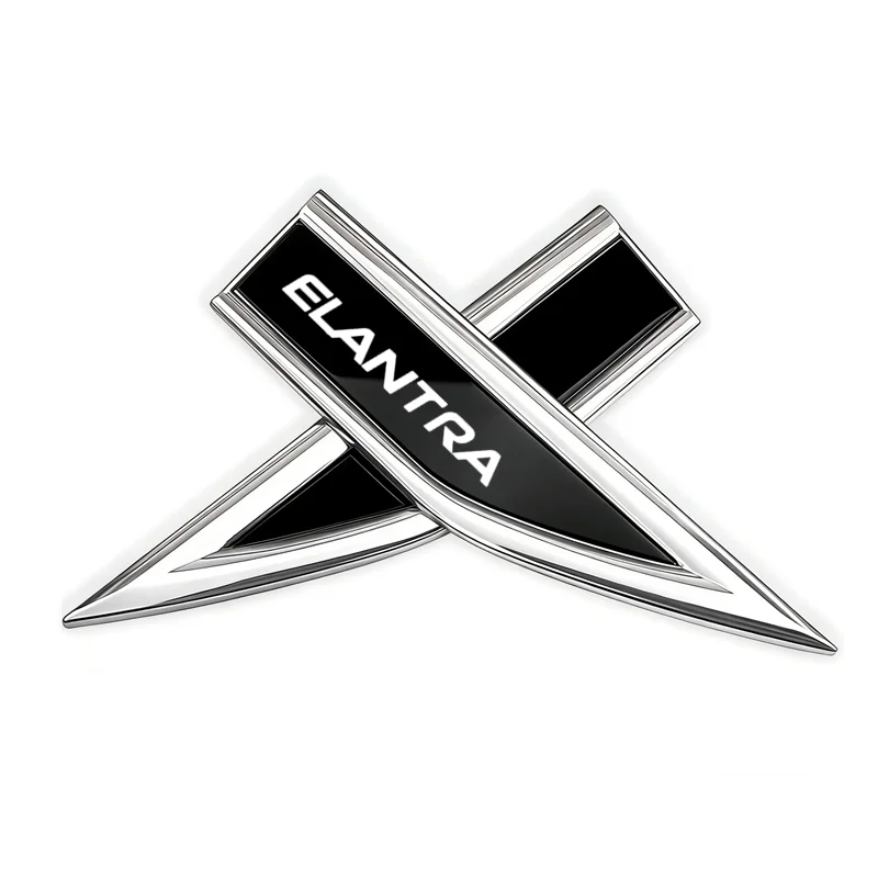 

DIY Car Emblem Fender Blade Decal Badge Car Body Protective Sticker for Hyundai Elantra 2021-2023 Accessories