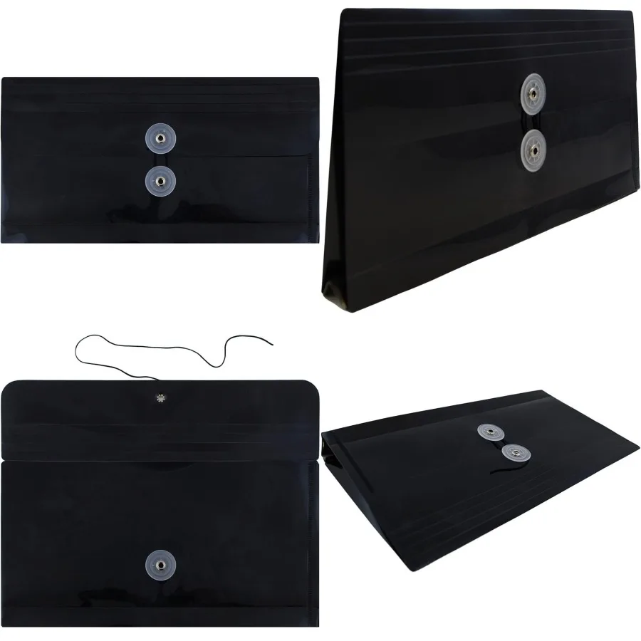 

Пластиковые конверты JAM PAPER с застежкой-кнопкой для профессионального бизнес-буклета — идеально подходят для хранения документов a