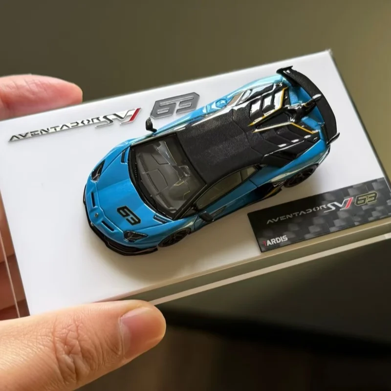 TARDIS 1:64 custom full-color Aventador SVJ #63 resin miniature