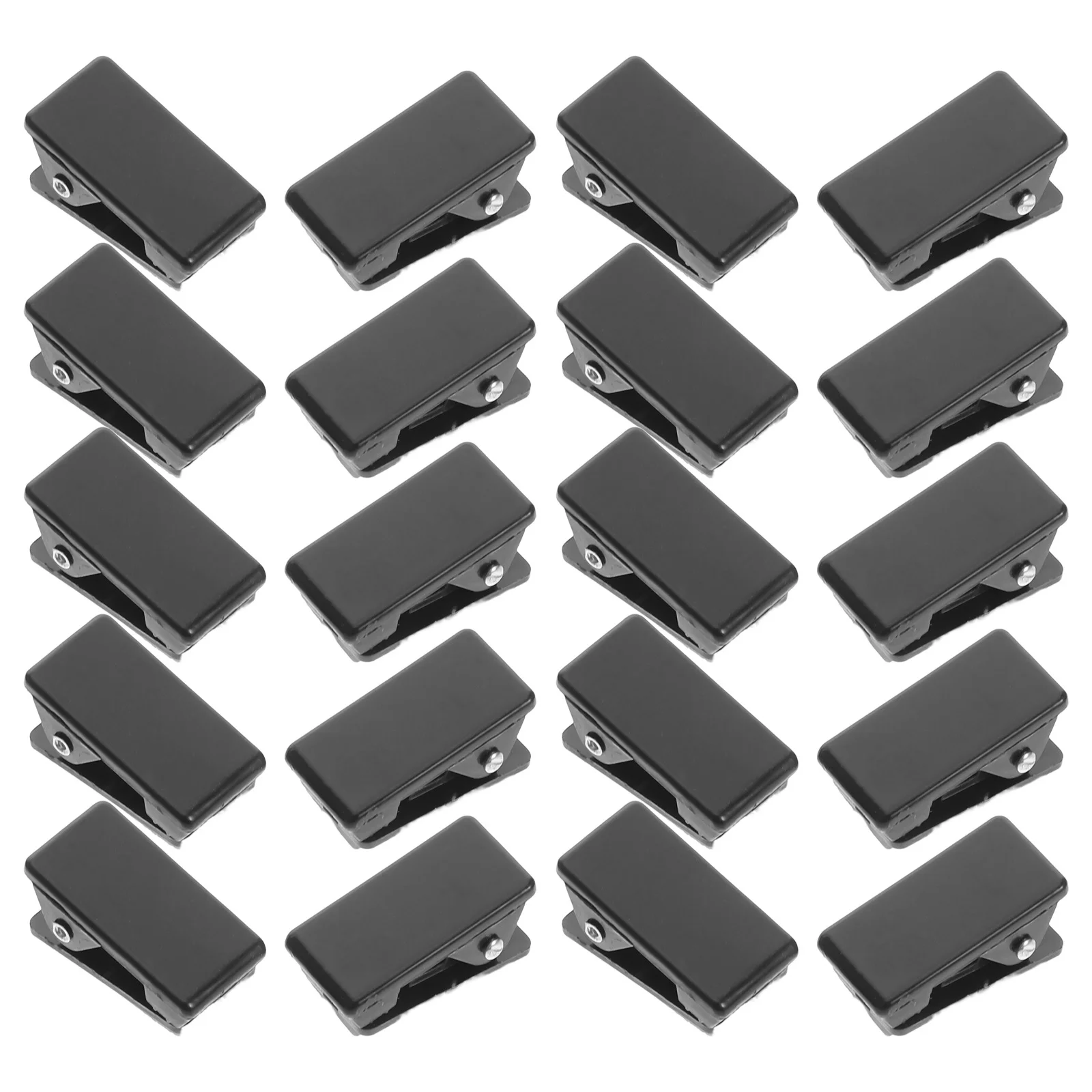 

20pcs Mini Self-Adhesive Wall Clips Strong Sticky Mounting For Photos Papers Posters Decorations Office Home Use Black