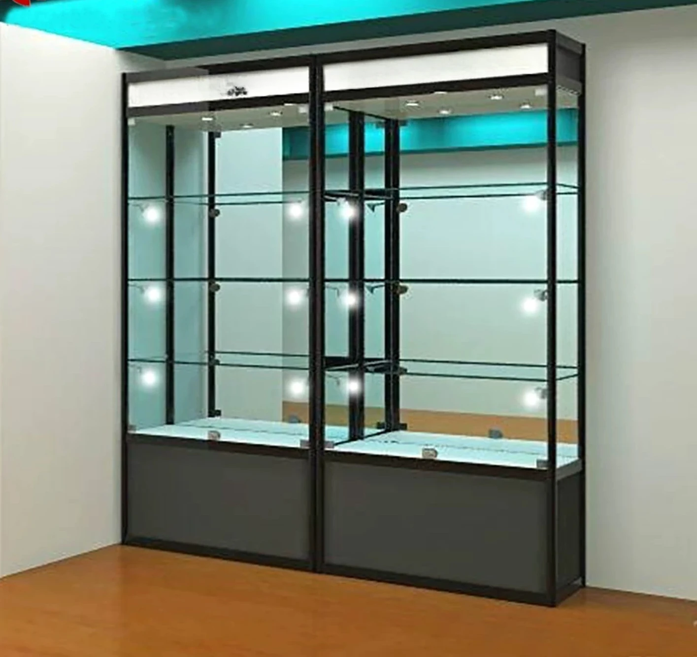 Thickened Glass Display Cabinet Sample Display Cabinet Product Display Rack Gift Shelf Figure Counter Jewelry Cabinet Showcase