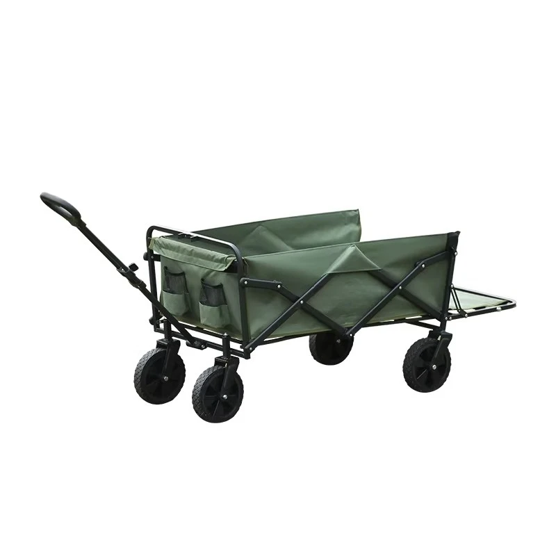Camping Cart Camp Trailer Foldable Outdoor Oversized Hand Push Picnic Small Pole Camping Hand Pull Cart