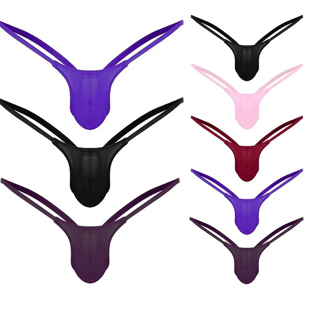 Men's Fashion Solid Color Sexy Low-Rise Underwear - T-Pants, Thongs & Soft Briefs, Stylish Intimate Lingerie