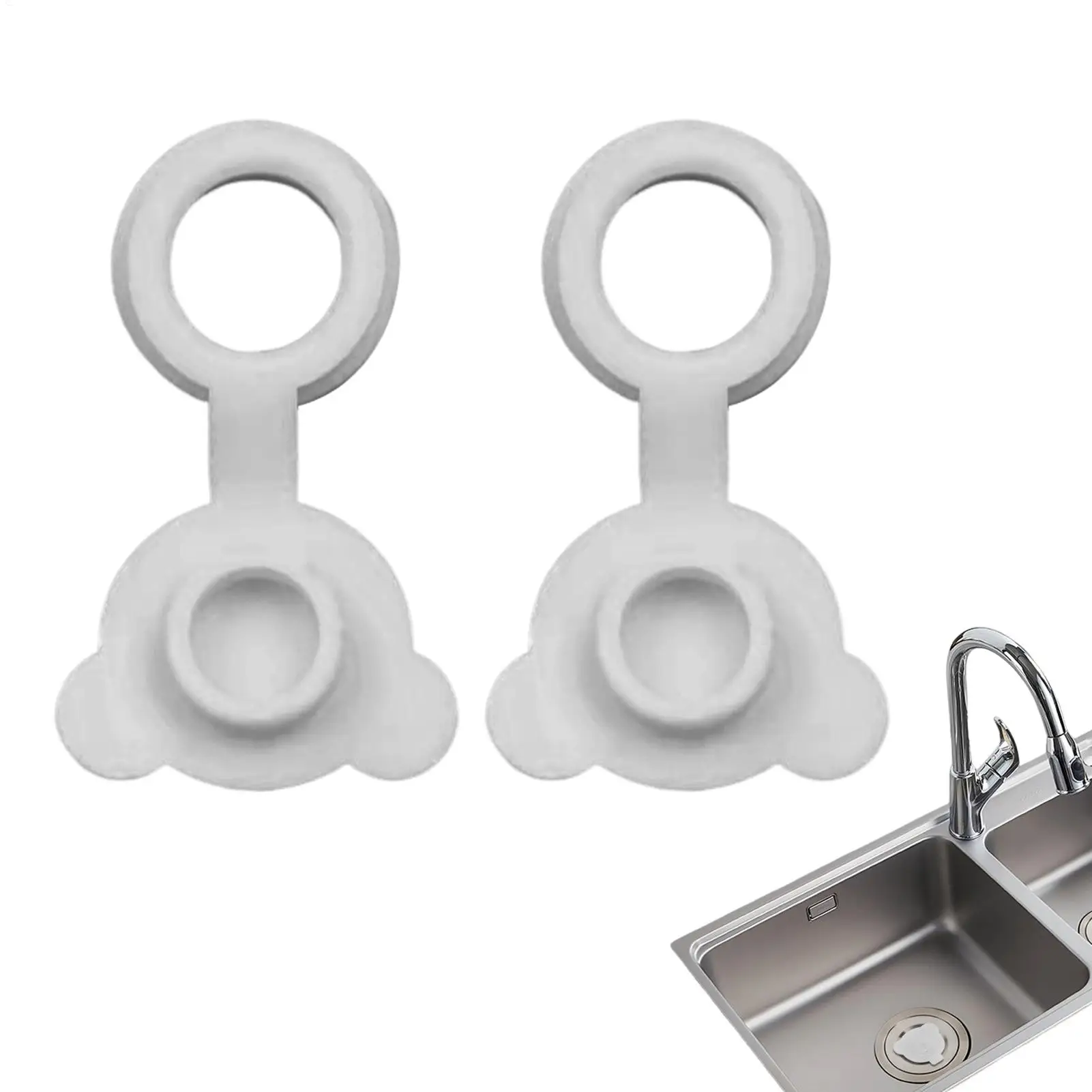 2Pcs Silicone Drain Stopper With Leakproof Sink Drains Plug Bathtub Replacing Stopper Sink Hair Stopper For Bathroom