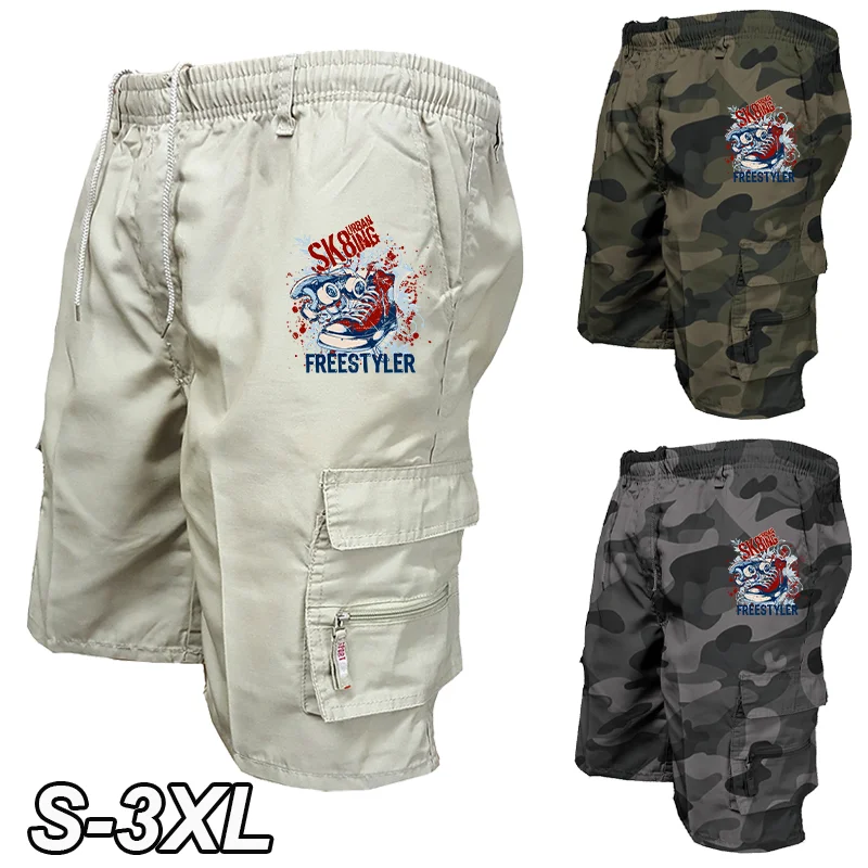 Men Cargo Shorts Summer Overalls Street Shorts Men Brand Drawstring Shorts Men Casual Shorts