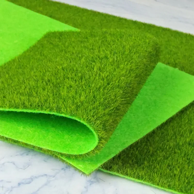 Microlandscape Artifical Moss Circular Rectangle Fake Grass Turf Green Carpet Outdoor Lawn DIY Decorative Materials Grasss Mat