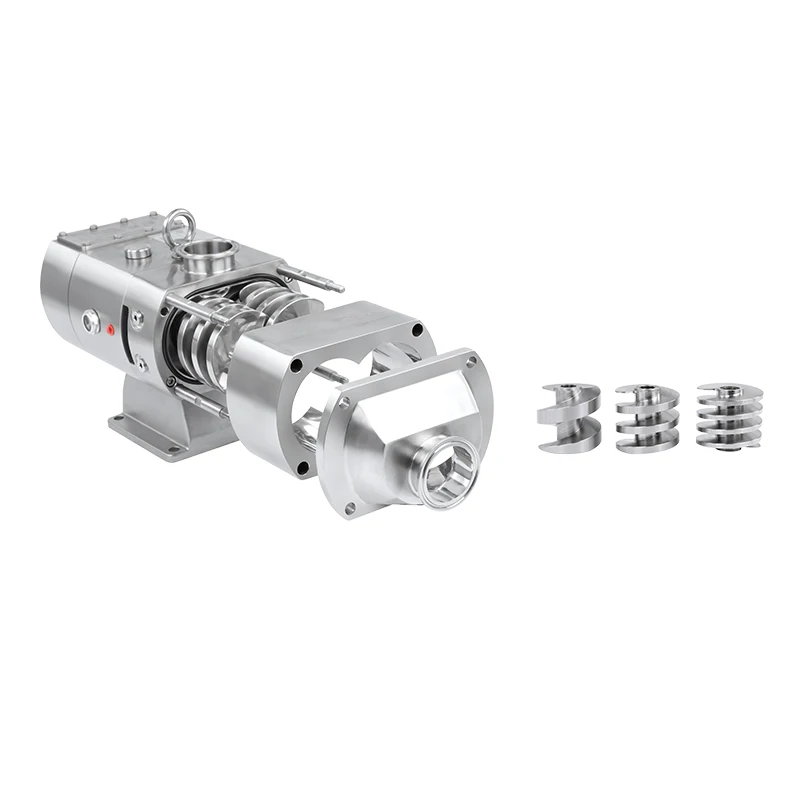 Fixed Speed Rotor Gear Pump High Purity Electric Sanitary Rotary Lobe Pump Stainless Steel Fluid Pump