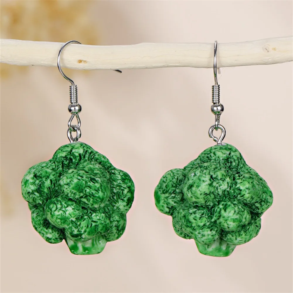 Bohemia Earrings Simulated Vegetable Dangle Earring Lettuce, Broccoli Cute Earrings Onion Jewelry Accessories Mushroom Earrings