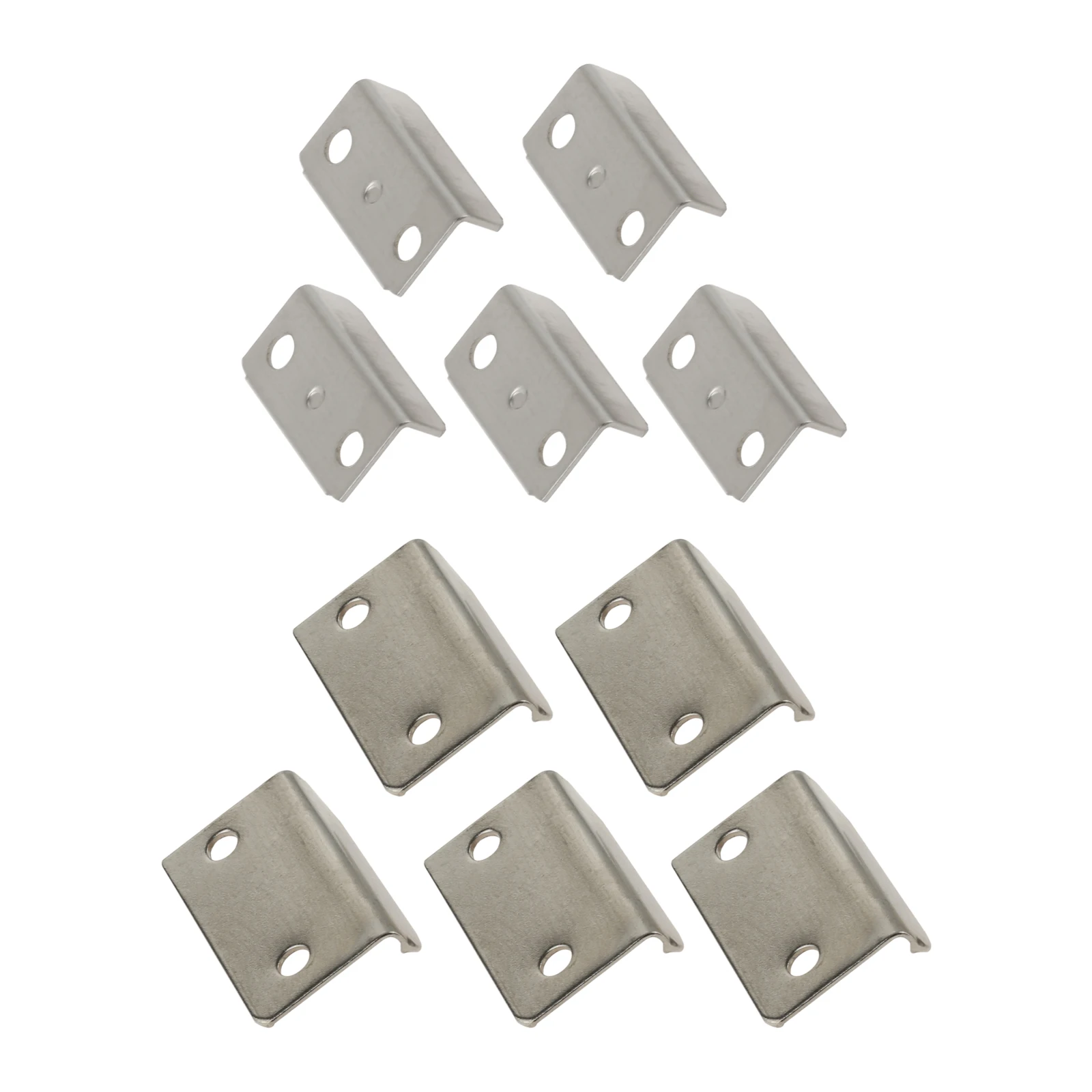 

10Pcs Wear Resistant Drawer Lock Strike Plate Suitable For Office Home Furniture Hardware Accessories Right Angle Metal Bracket