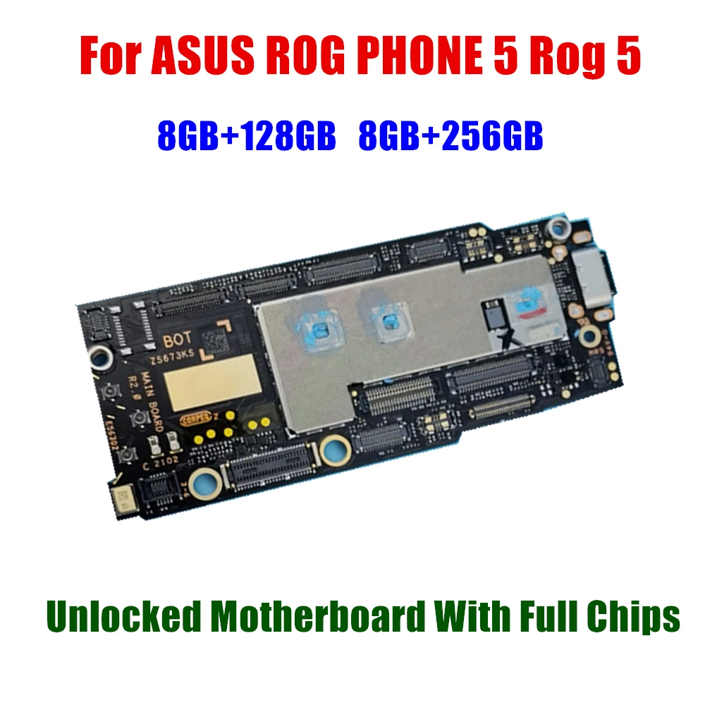 

Unlocked Mobile Housing Electronic Panel Mainboard Motherboard Circuits Flex Cable For ASUS ROG PHONE 5 Rog5