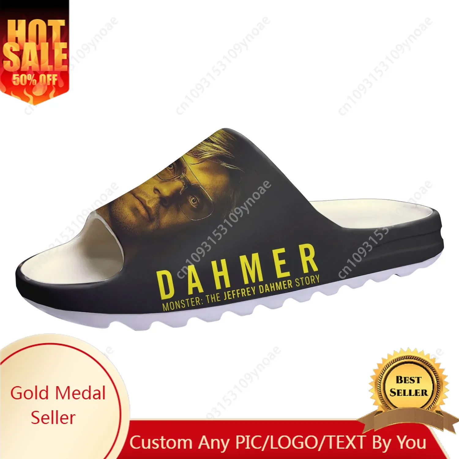 

Jeffrey Dahmer Soft Sole Sllipers Home Clogs Monster-Serial Killer Step On Water Shoes Mens Womens Teenager Customized Sandals