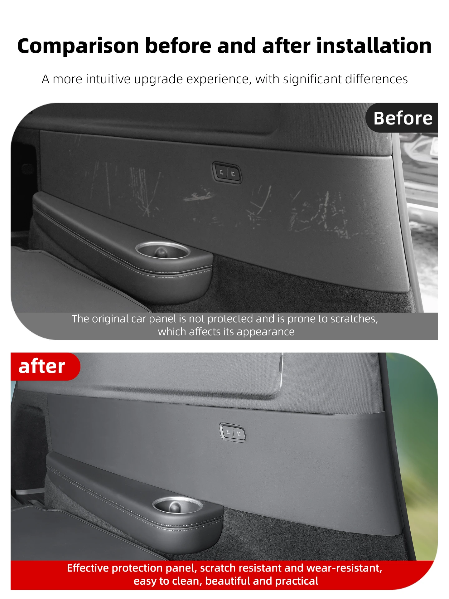Für Tesla Model YL 6-Sitzer Schutzauflage für Seitenwand der dritten Sitzreihe, Rücksitz-Seitenschutzauflage, Anti-Schmutz-Matte – Detail 2