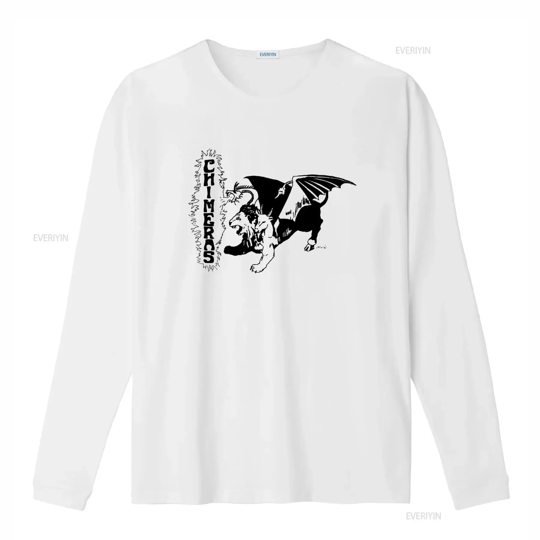 80s Vintage CHIMERAS Greek Mythology T Shirt Light Yellow Medium vintage Washed Unisex Stretched homme Versatile Breathable