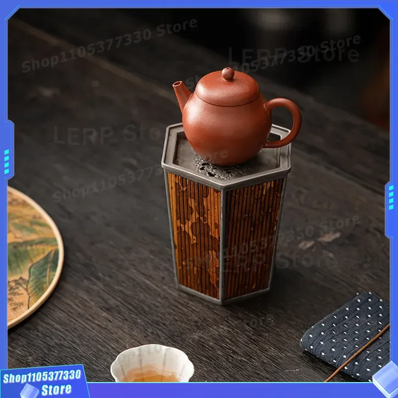 Xiangfei Retro Bamboo Hexagonal Jianshui Tea Waste Bin Small Dry Brew Kung Fu Set Accessory Water Bottle Washing Ceremony