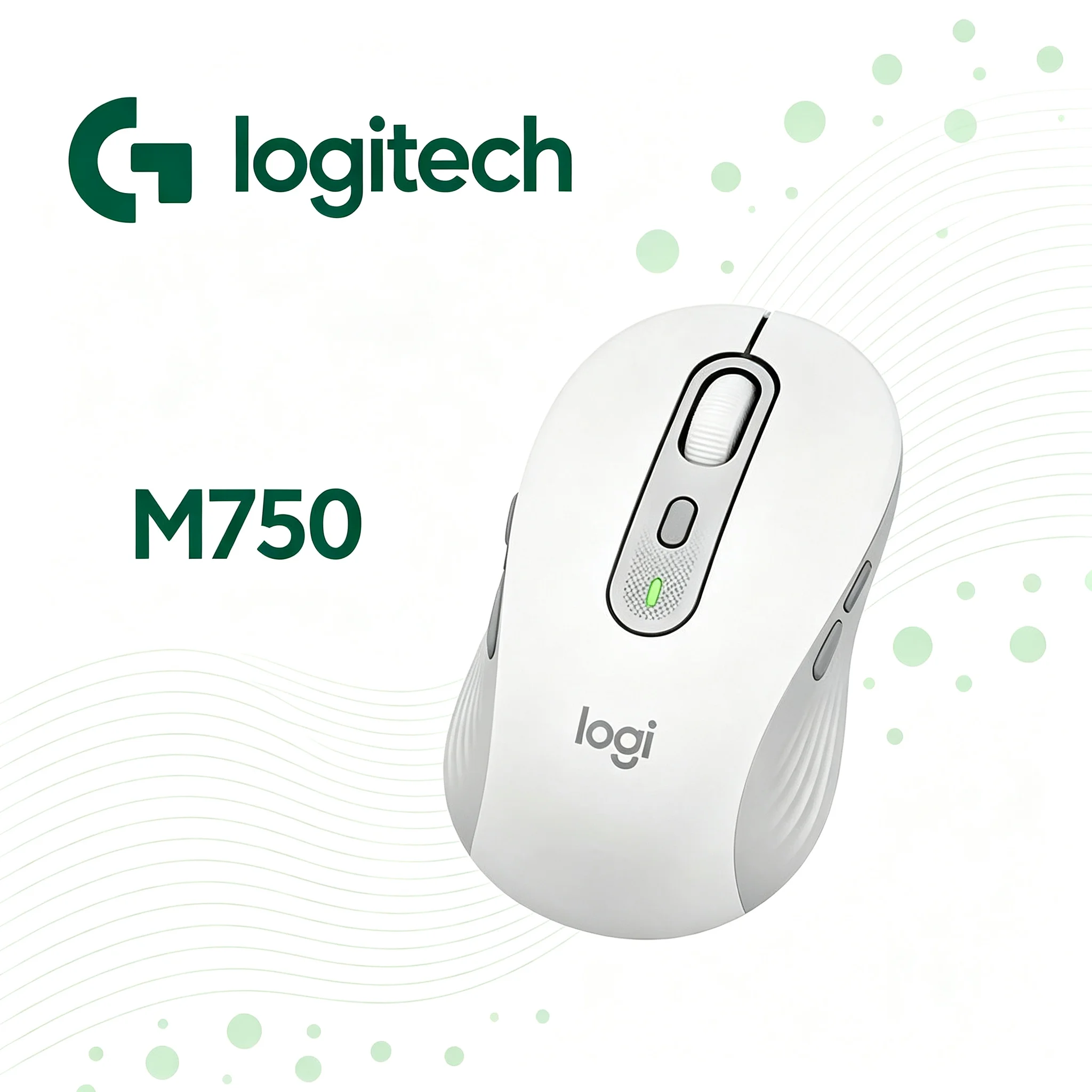 Logitech M750 Office‑Focus Wireless Mouse,Tunable 400‑4000 DPI,Multi‑Device Pairing SmartWheel Mice For Business Daily Work Comp