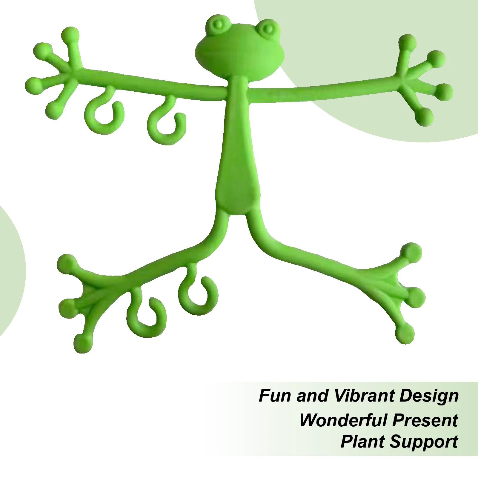 

Опора для растений в форме лягушки, зеленая, для комнатных и уличных растений, для позиционирования и поддержки вьющихся растений, органайзер-подставка для дома и сада