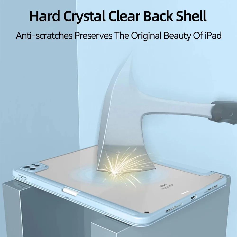 حافظة لجهاز iPad Air 11 لعام 2025 حافظة iPad 10th الجيل 11th A16 9th غطاء Gen iPad Pro11 4 5 10.9in 12.9 M2 M3 M4 حافظة أقلام رصاص
