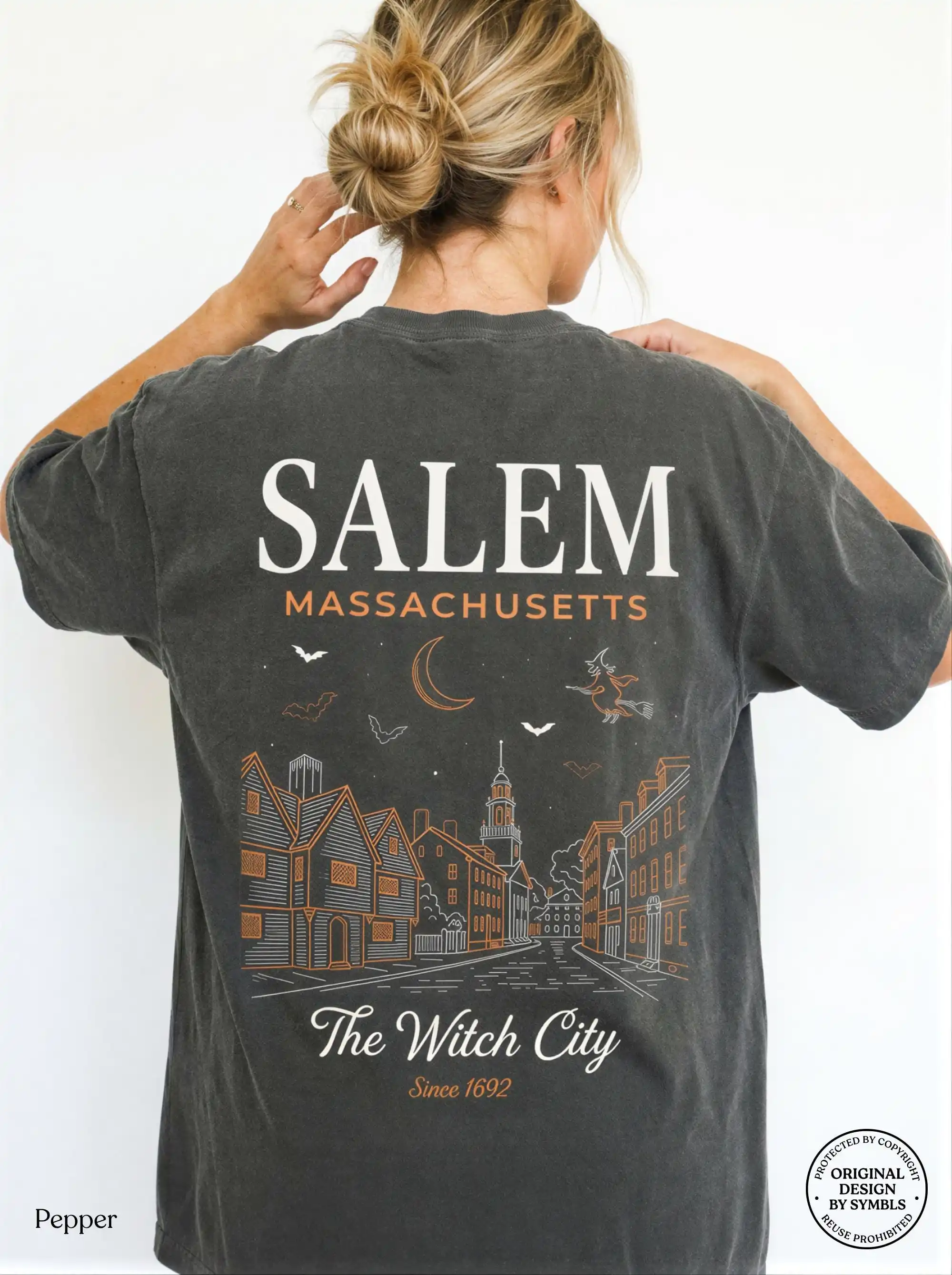 Salem Massachusetts Witch City Vintage Halloween Shirt, Spooky Fall Travel Gift for Her