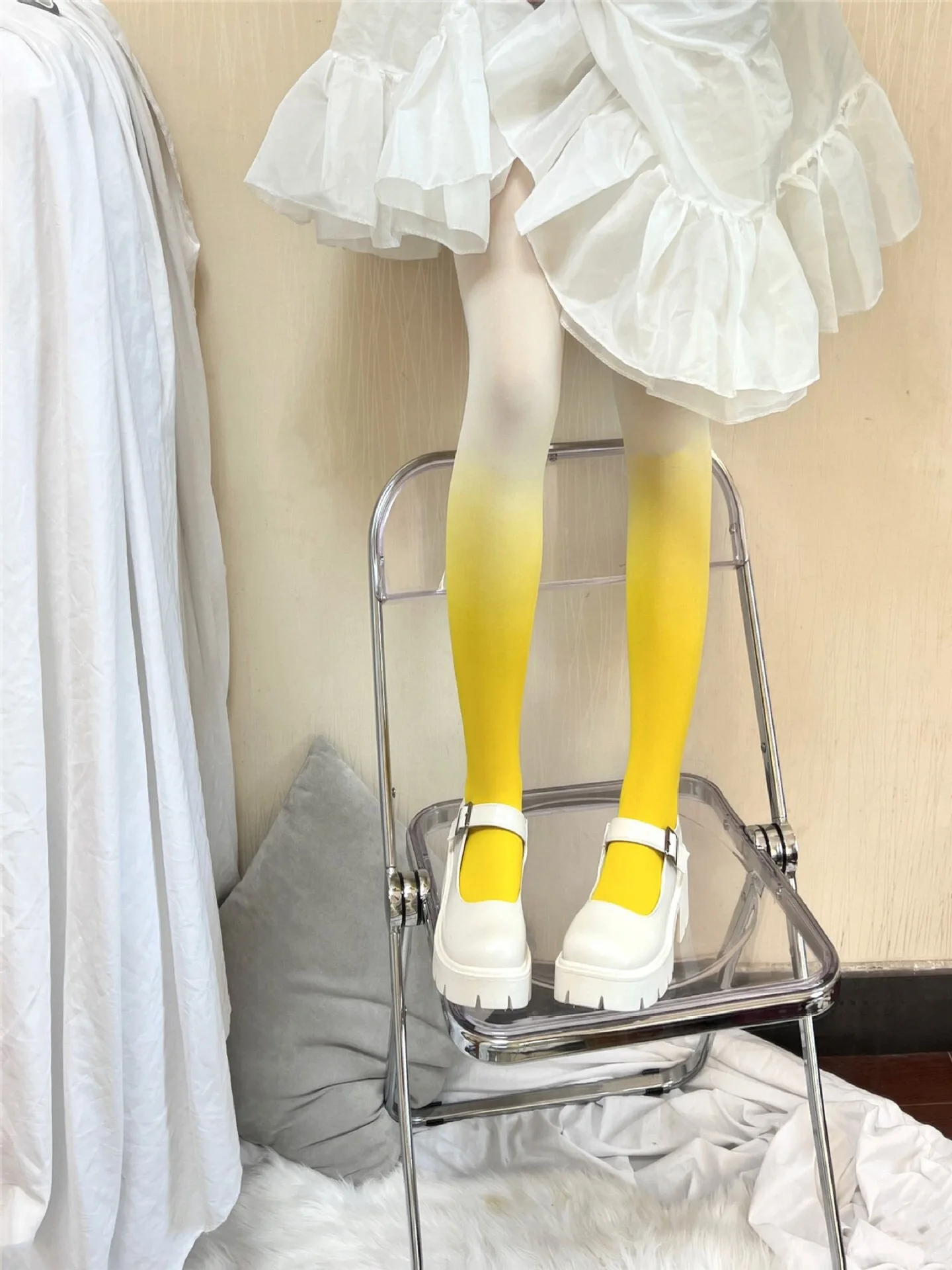 Farbverlauf Frauen Sexy Anime Cosplay Strümpfe Weibliche Lolita Leggings Hängenbleiben Widerstand Farbige Strumpfhosen für Mädchen Strumpfhosen – Detail 13