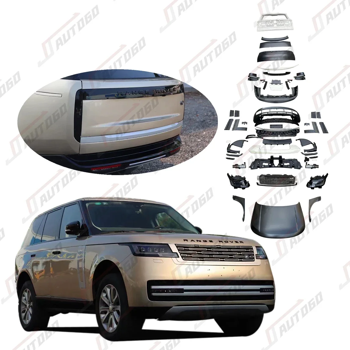 Auto Modification Conversion Body kit For Land Rover Range Rover IV L405 Executive Vogue 2013-2017 Update to 2023 2024 L460