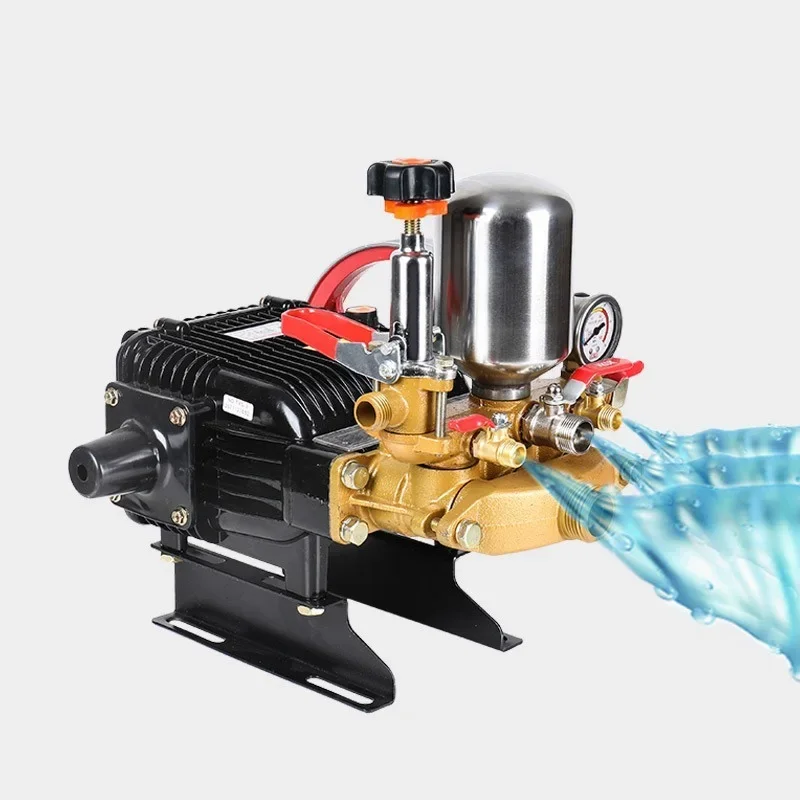 Free Butter Three-Cylinder Plunger Pump Agricultural High-Pressure Sprayer Garden Pressure Pump Car Wash Pump Head 60/26