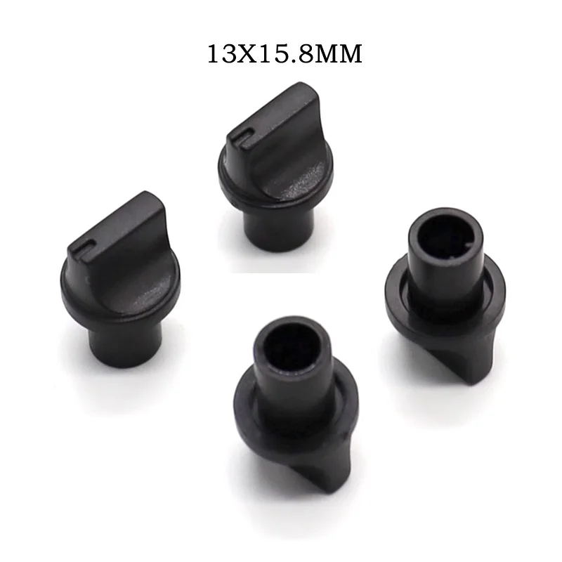 5 pz 13 x15.8 mm foro albero prugna 6mm plastica nera haft manopola albero potenziometro Encoder manopola WHT118 148 09 RK09 foro 6mm