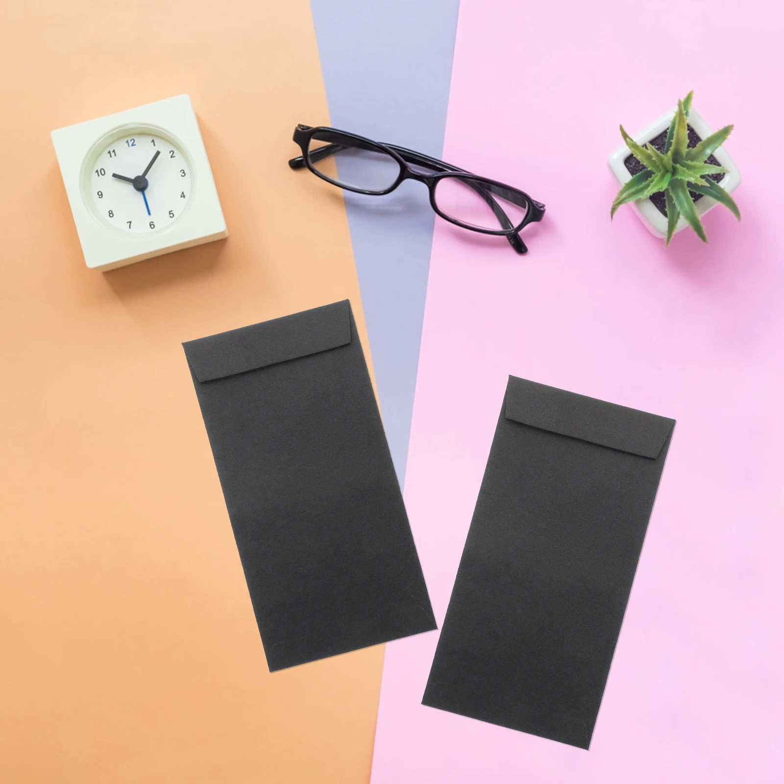 120개 중국 스타일 현금 봉투 접착식 돈 주머니 키 동전 수표 팁용 종이 예산 정리함