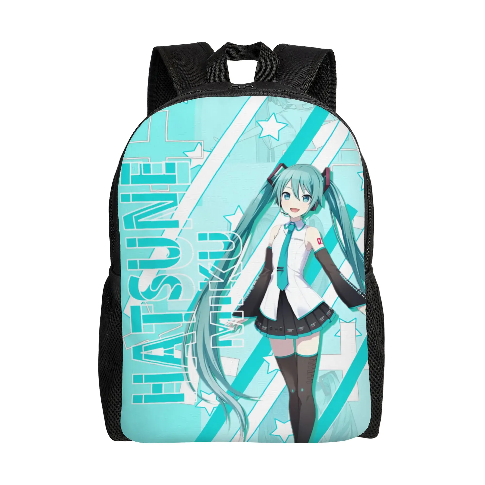 カスタム-h-hatsunes-ラップトップバックパック女性男性カジュアルブックバッグ学校大学生音楽少女-vocaloid-ミクスバッグ