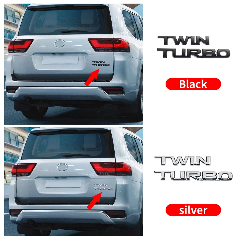 Para 2022 toyota land cruiser 300 exterior acessórios de decoração do carro lc300 twin turbo vxr carta adesivo bagageira emblema tuning