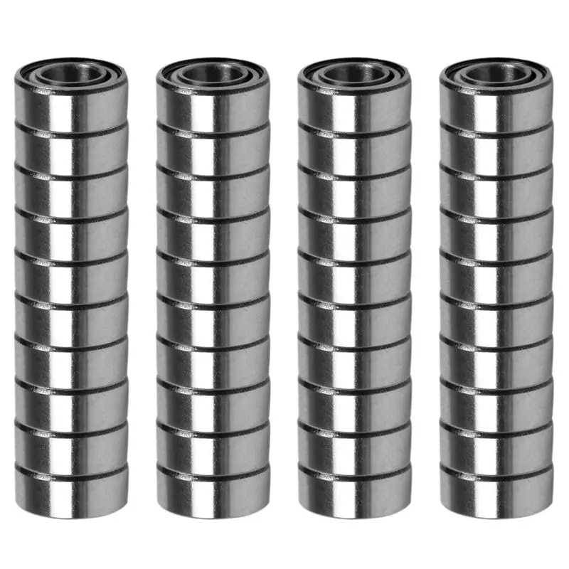 Top Sale 40Pcs Miniature Sealed Metal Shielded Metric Radial Ball Bearing Model: MR105 ZZ 5X10x4mm