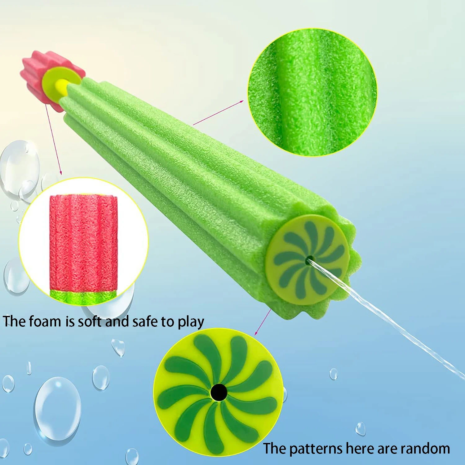 Pruimenbloesem Schuim Waterpistool, Zomer Watergevecht, Interactief Speelgoed, Buitenstrand, Zwembad, Kust