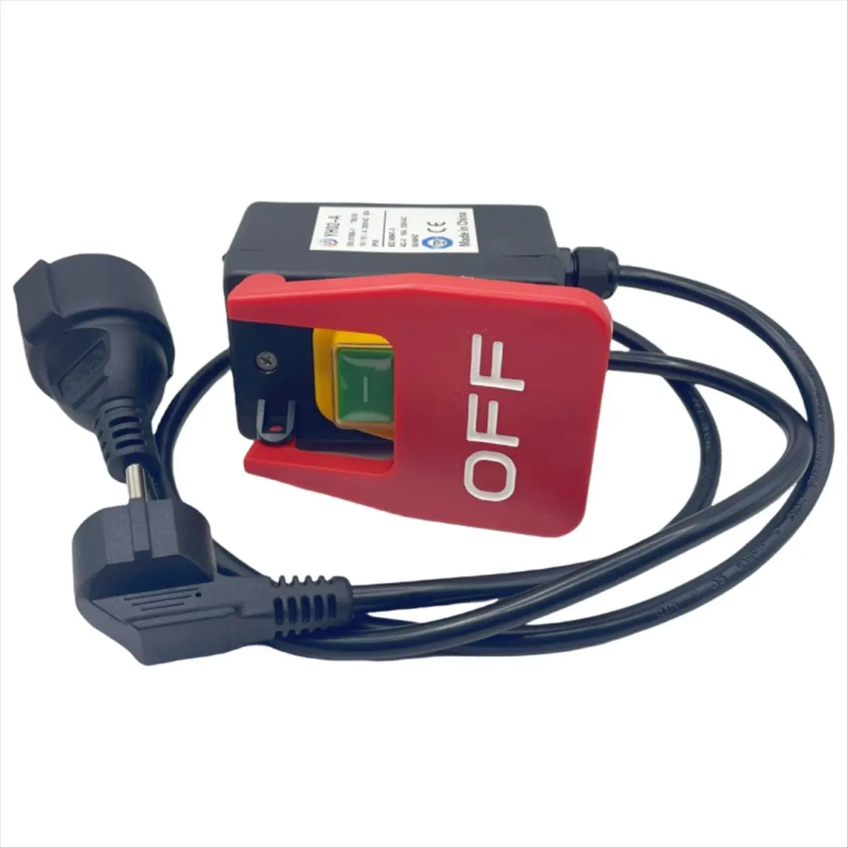 117~Flash220V Single-Phase On/Off Switch, Safety Switch, Zero Voltage Switch with Socket, Emergency Off Switch EU Plug