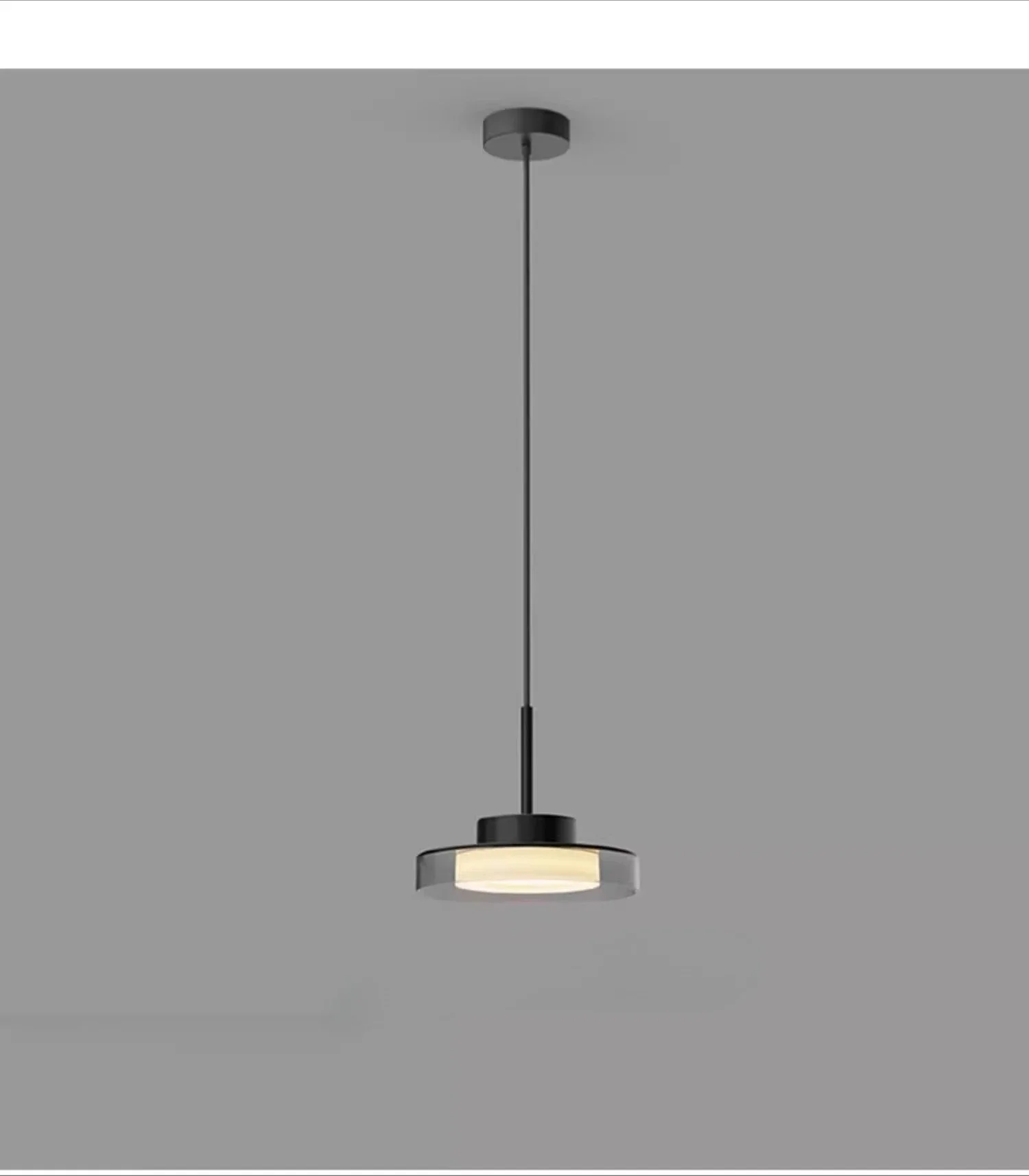 Post Modern LED Pendant Light 1 3 Head Iron Acrylic French Style Hanging Light Bedroom Living Room Dining Room Indoor Fix
