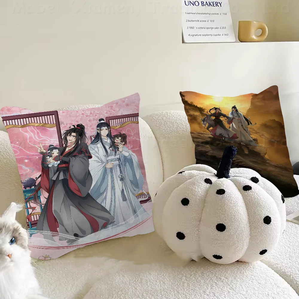 Anime Mo Dao Zu ShiPillowcase Toon Gift Cushion Cover Bedroom Home Sofa Chair Seat Decor Pillow Case