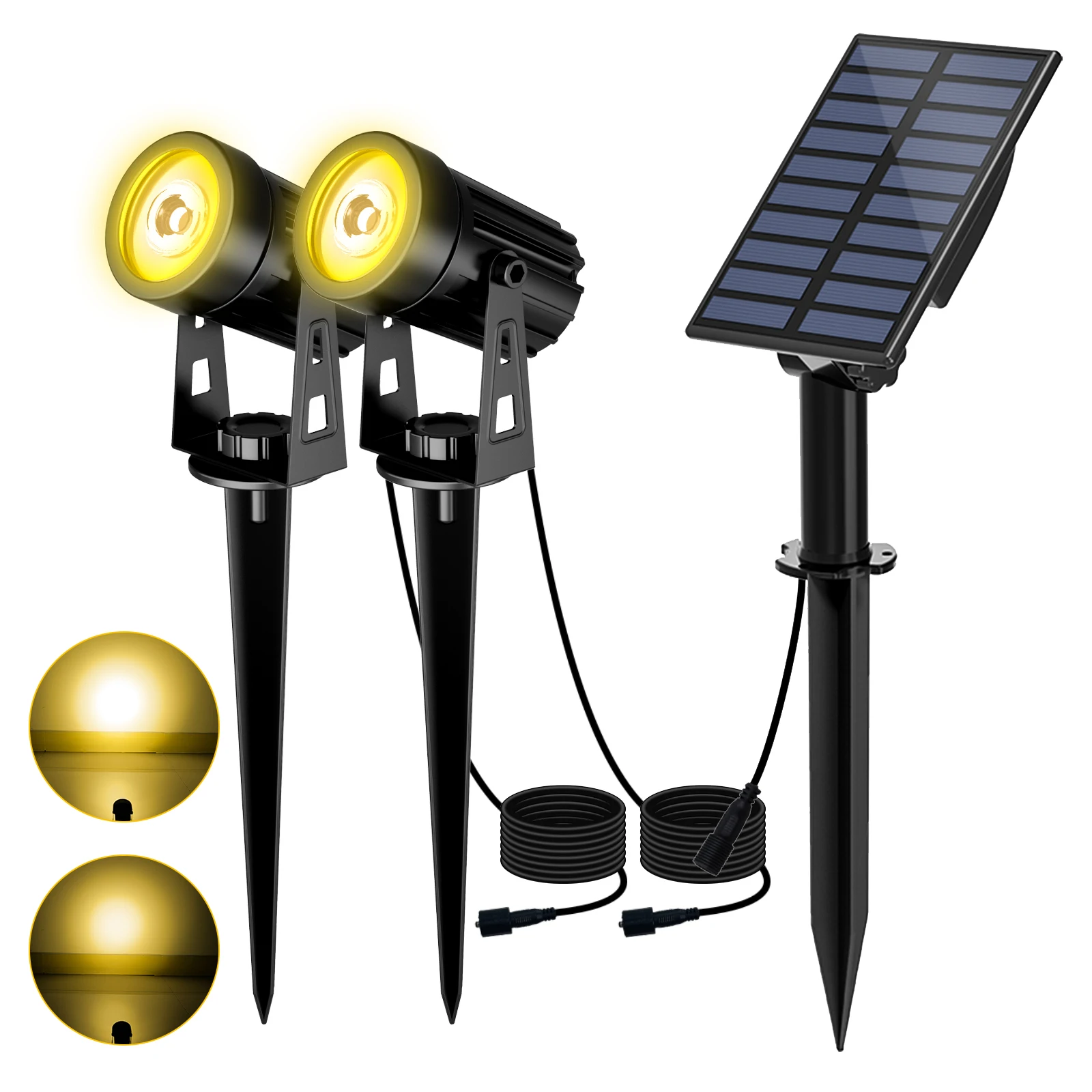 3000K/6000K/RGB Solar LED Licht Outdoor Solar Scheinwerfer Solar Garten Licht Outdoor IP65 Wasserdichte solar Power Licht Wand Licht