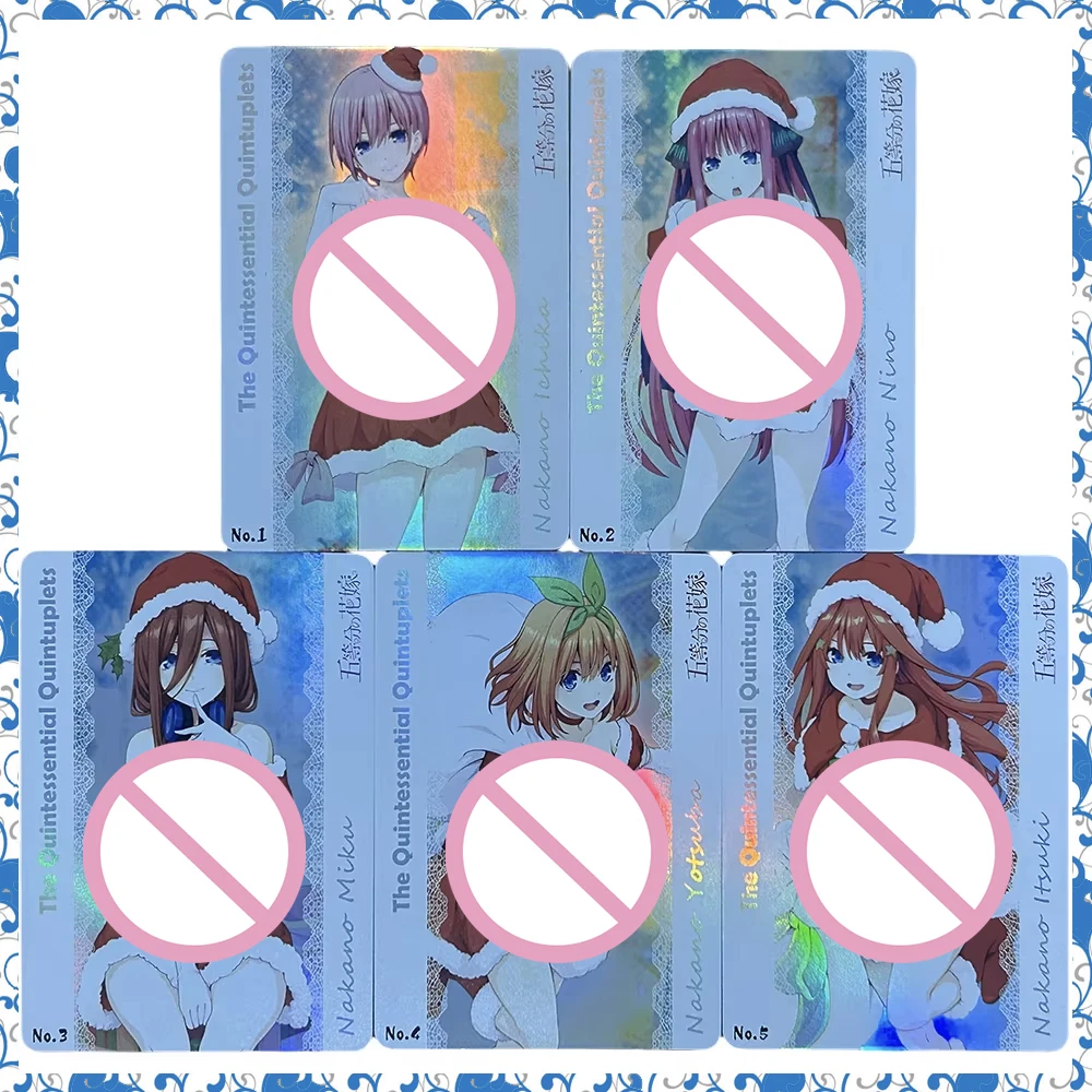 5 stk/set Anime Godin Verhaal DIY ACG Rem Jongen Spel Speelgoed Kerst Verjaardagscadeau Collectie Kaarten Ichakano Nino Miku Yotsuba