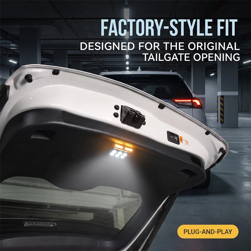 Rear Tailgate Light Trim Cover For Toyota RAV4 XA60 Wildlander 2026 2027+ RAV4 Hybrid Exterior Accessories