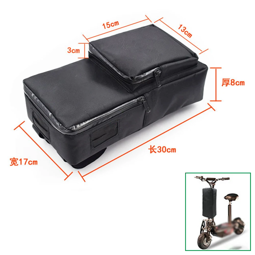 

30cmx17cmx8cm Electric Scooter Battery Bag Enclosure Bike Front Electric Bike Waterproof Storage Rear Bag Front Rack Pack