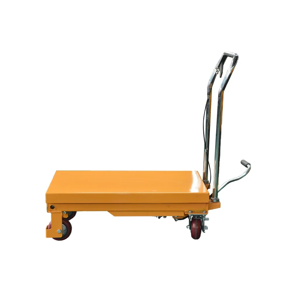 New Design Manual lifting platform Lift Table Platform Hand Forklift Single Scissor Lift Table Cart
