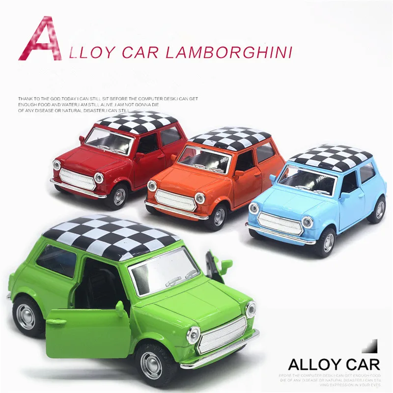 Modelos de coche vintage extraíbles de aleación, juguetes de coche de doble puerta, decoraciones de modelos de coche de simulación, venta al por mayor, 1: 32