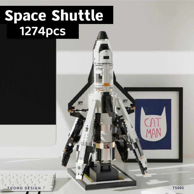 Technische bouwstenen Astronaut Ruimteschip Model Kit STEM Educatief ruimteverkenning Speelgoed Leren cadeau voor leeftijd 3+