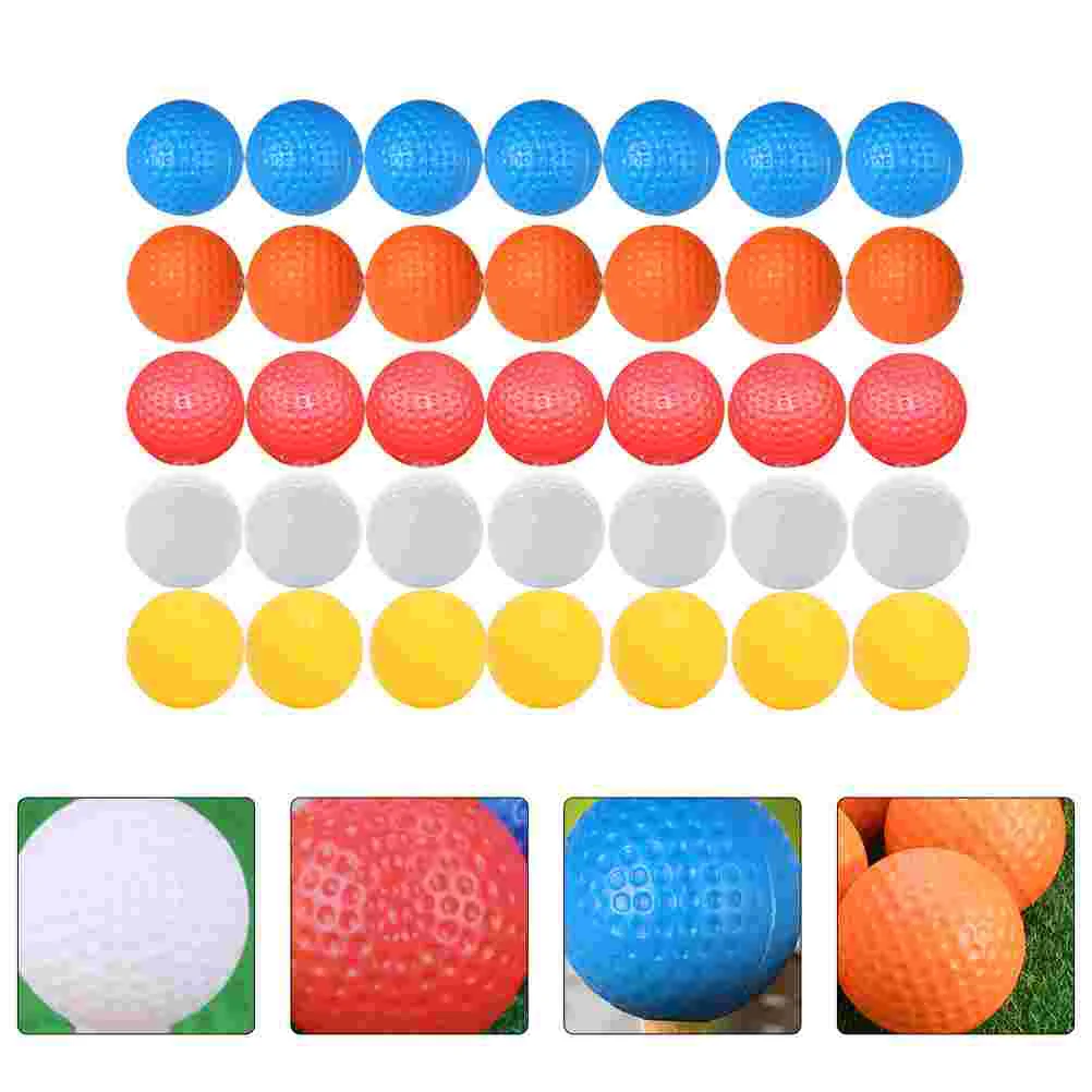 35 Pcs Toy Ball Golf Balls Indoor Training for Kids Plastic Accessories Golfing