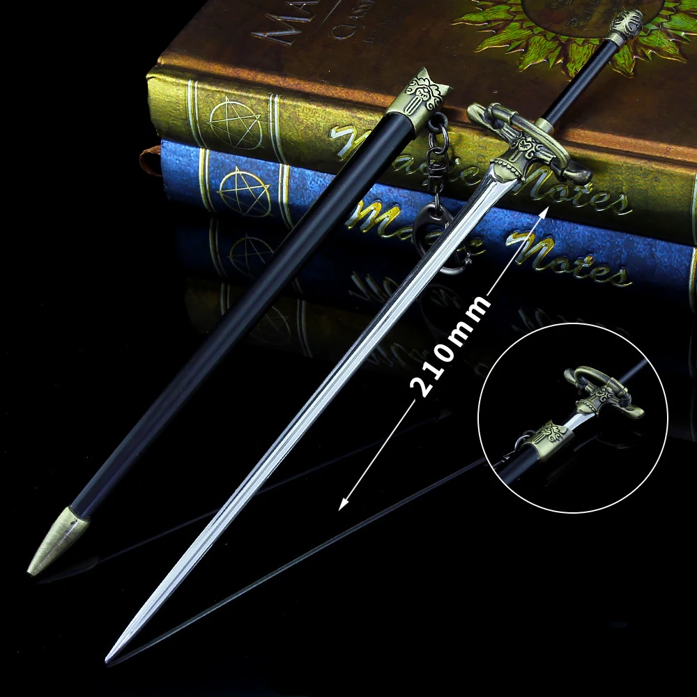 

22cm Needle Rapier Arya Stark Game American Drama Peripheral Thin Straight Sword Metal Weapon Model Decorative Crafts of Thrones