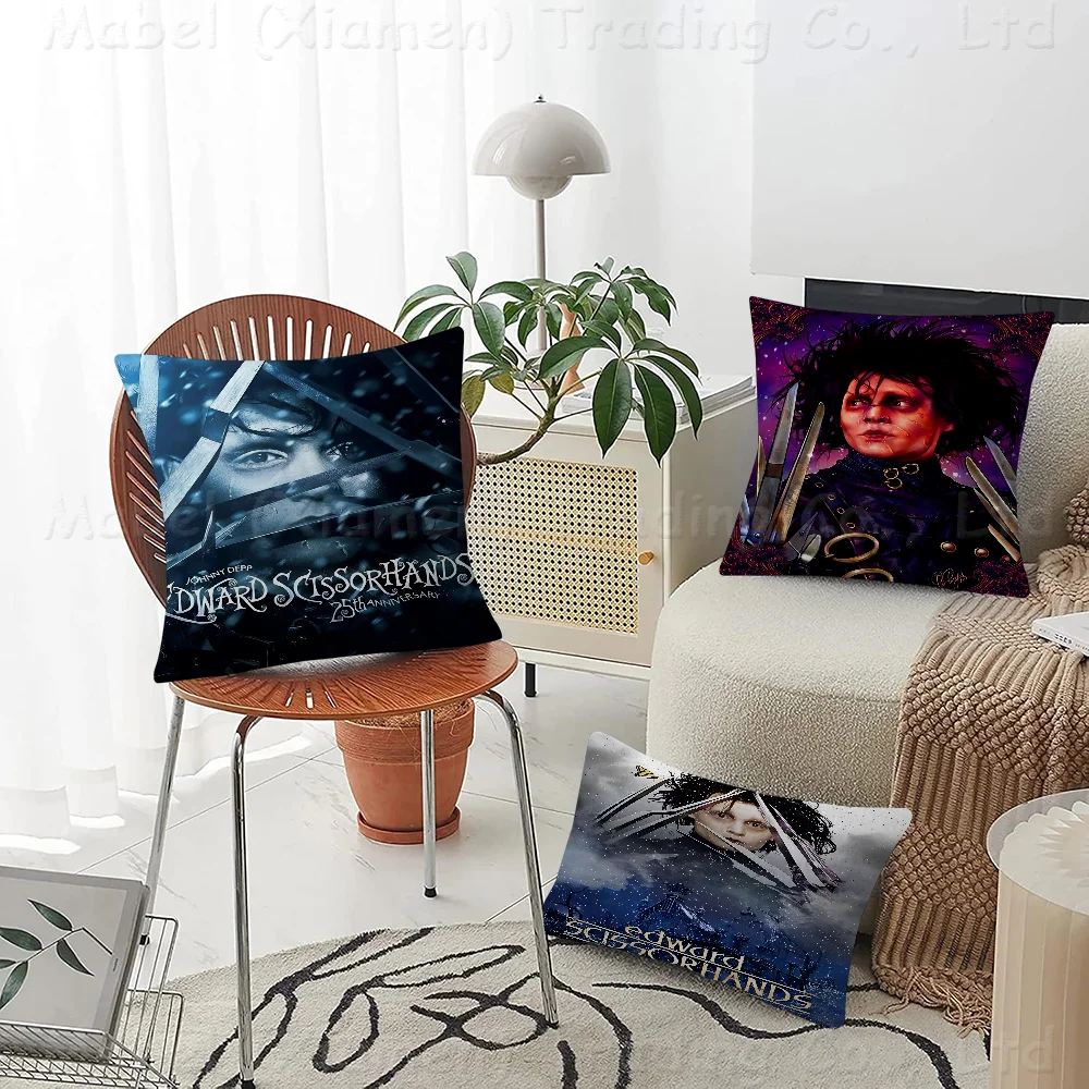 Move Edward Scissorhands Personalized Pillow Dust Cover Bedroom Kids Party Decoration Pillowcase Birthday Children Gift