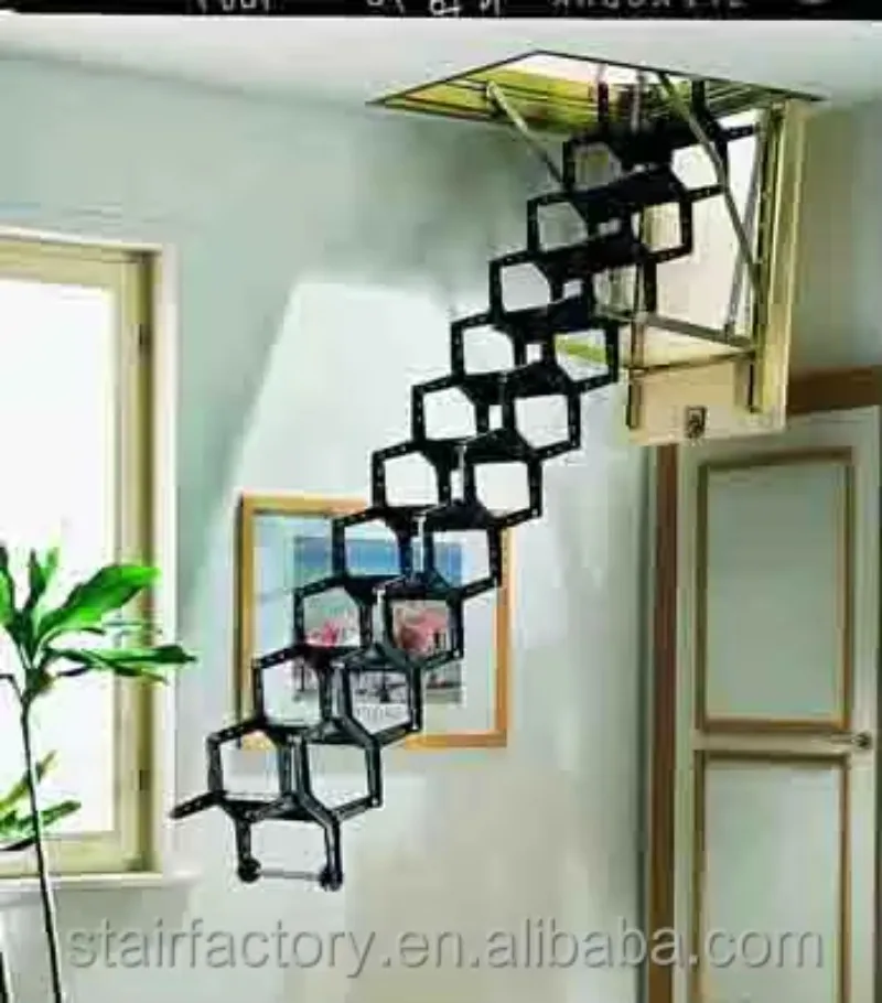 Electric Retractable Stairs, Retractable Loft Stairs.L-291