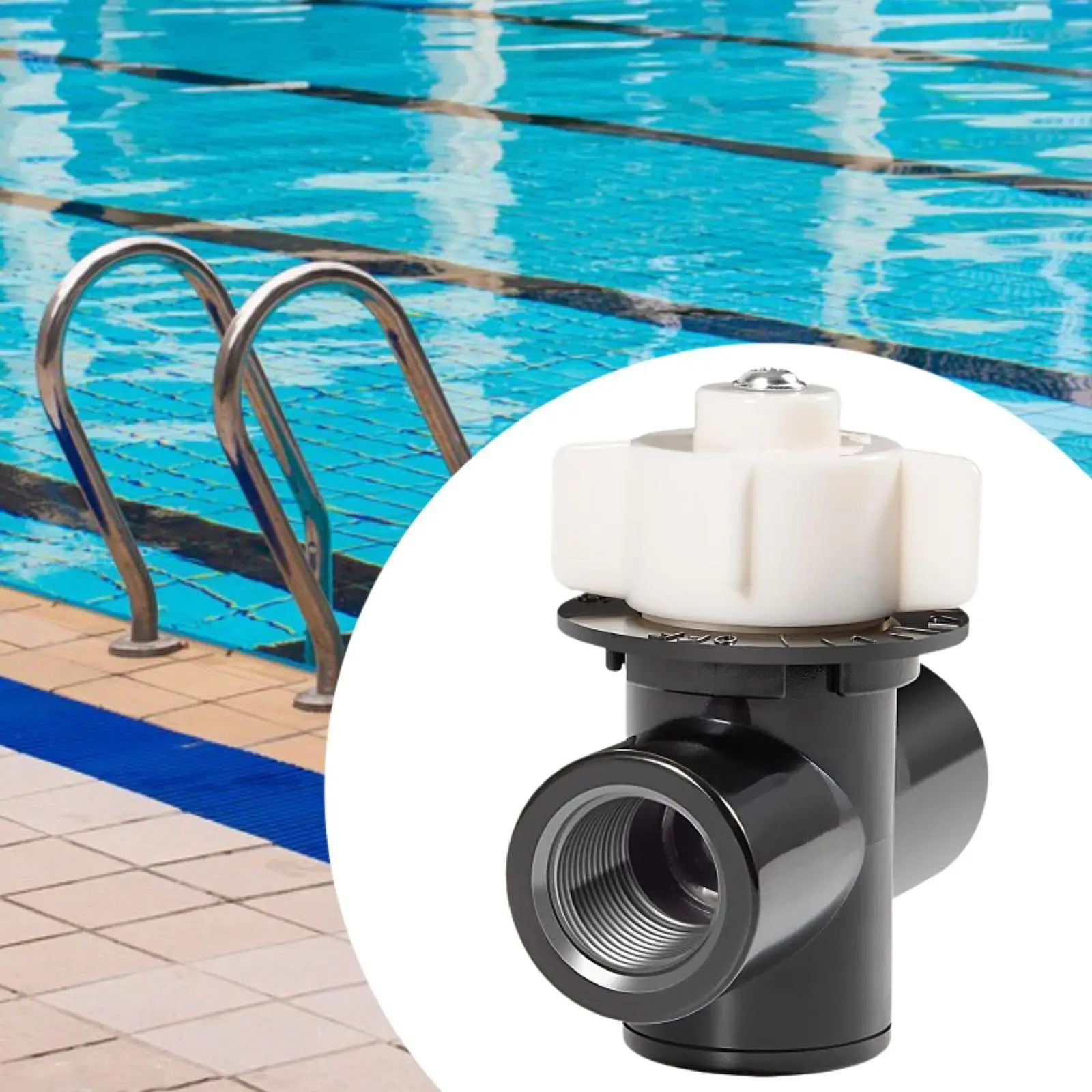 Accesorio selector de válvula para piscina R172086, repuesto resistente de metal de 7,5 cm para clorador 320 322 300-29X